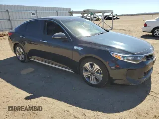 2017 Kia Optima Hybrid EX with VIN KNAGU4LEXH5015229, listed as a Copart auction lot 75258154 with 118,130 mi miles and Salvage Title. Bid and sale history available at carsss.com. Image 4.