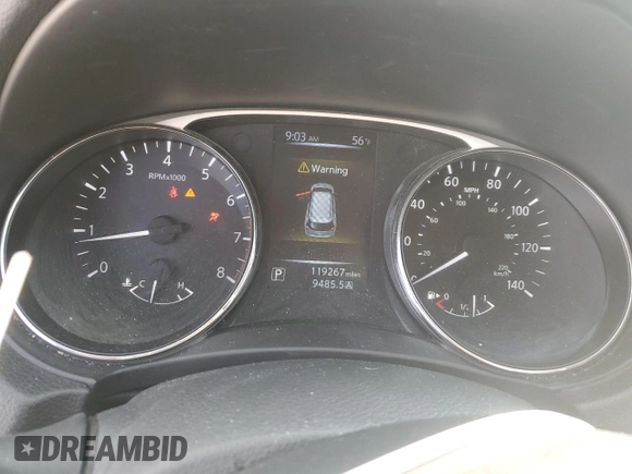 2016 Nissan Rogue SV with VIN 5N1AT2MT4GC774381, listed as a Copart auction lot 49072605 with 119,261 mi miles and Salvage Title. Bid and sale history available at carsss.com. Image 9.