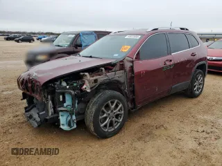 2018 Jeep Cherokee Latitude Plus with VIN 1C4PJLLBXJD615689, listed as a Copart auction lot 44822955 with 54,412 mi miles and Salvage Title. Bid and sale history available at carsss.com. Image 1.