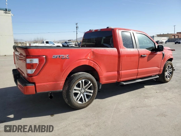 2021 Ford F-150 XL with VIN 1FTEX1CP8MKD04669, listed as a Copart auction lot 49723175 with 81,463 mi miles and Salvage title. Bid and sale history available at DreamBid. Image 3.