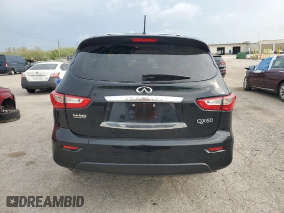 2015 Infiniti QX60 with VIN 5N1AL0MM8FC558867, listed as a Copart auction lot 54653245 with Not provided miles and Salvage title. Bid and sale history available at DreamBid. Image 6.