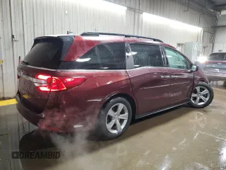 2018 Honda Odyssey EX-L with VIN 5FNRL6H79JB097107, listed as a Copart auction lot 50604315 with 78,093 mi miles and Salvage Title. Bid and sale history available at carsss.com. Image 3.