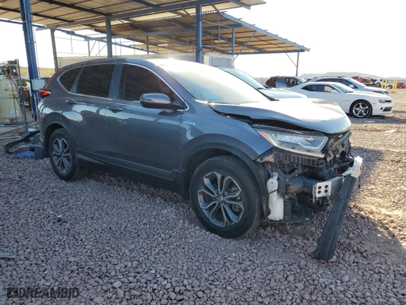 2020 Honda CR-V Hybrid EX-L with VIN 7FART6H86LE001563, listed as a Copart auction lot 43663095 with 73,179 mi miles and Salvage Title. Bid and sale history available at carsss.com. Image 4.