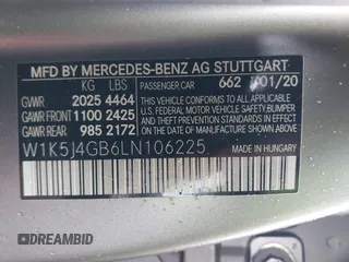 2020 Mercedes-Benz CLA 250 z VIN W1K5J4GB6LN106225, wystawiony jako IAAI lot #41504703 z przebiegiem 51 357 mil mil oraz . Historia ofert i sprzedaży dostępna na DreamBid. Obrazek 9.