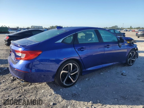 2019 Honda Accord Sport with VIN 1HGCV2F30KA011946, listed as a Copart auction lot 88006805 with 52,184 mi miles and Salvage title. Bid and sale history available at DreamBid. Image 3.