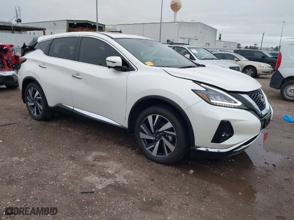 2024 Nissan Murano SL with VIN 5N1AZ2CJ5RC122290, listed as a IAAI auction lot 41565527 with 3,764 mi miles. Bid and sale history available at carsss.com. Image 1.