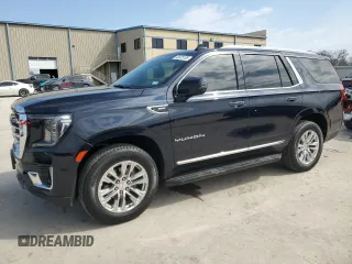 2021 GMC Yukon SLT with VIN 1GKS2BKD7MR199116, listed as a Copart auction lot 45635135 with 58,069 mi miles and Salvage Title. Bid and sale history available at carsss.com. Image 1.