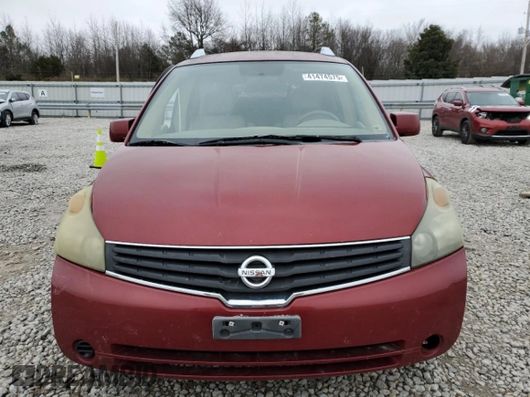 2008 Nissan Quest SL with VIN 5N1BV28U88N106199, listed as a Copart auction lot 41474575 with 206,845 mi miles and Salvage Title. Bid and sale history available at carsss.com. Image 5.