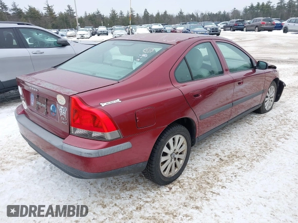 2004 Volvo S60 with VIN YV1RH59H442383340, listed as a IAAI auction lot 41454188 with 148,703 mi miles. Bid and sale history available at carsss.com. Image 4.