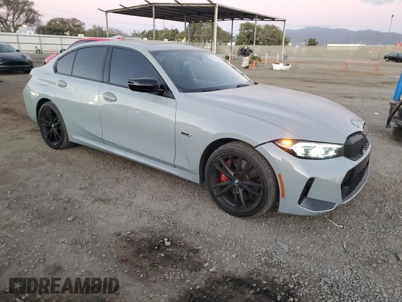 2023 BMW 3 Series 330e with VIN 3MW39FF03P8D07348, listed as a Copart auction lot 89401225 with 36,005 mi miles and Salvage Title. Bid and sale history available at carsss.com. Image 4.