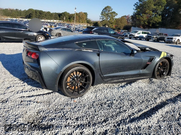 2019 Chevrolet Corvette Grand Sport 2LT with VIN 1G1YX2D79K5110951, listed as a Copart auction lot 82776964 with 0 mi miles and Salvage Title. Bid and sale history available at carsss.com. Image 3.