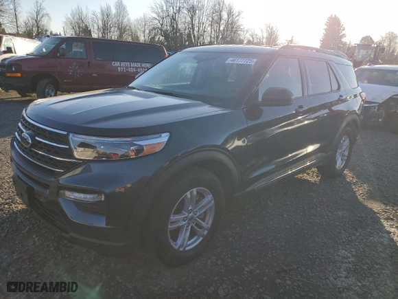 2022 Ford Explorer XLT with VIN 1FMSK7DH4NGB55835, listed as a Copart auction lot 46177725 with NaN miles and Salvage Title. Bid and sale history available at carsss.com. Image 1.