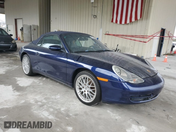 2001 Porsche 911 with VIN WP0CA29961S653641, listed as a Copart auction lot 87375084 with 116,300 mi miles and Salvage title. Bid and sale history available at DreamBid. Image 4.