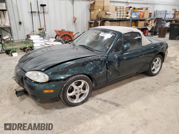 2002 Mazda MX-5 Miata Cloth z VIN JM1NB353820230635, wystawiony jako Copart lot #47834345 z przebiegiem 149 549 mil mil oraz Nie do naprawy • Non repairable. Historia ofert i sprzedaży dostępna na DreamBid. Obrazek 1.