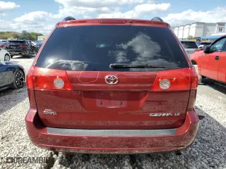 2008 Toyota Sienna CE with VIN 5TDZK23C98S207059, listed as a Copart auction lot 52580355 with 175,110 mi miles and Salvage Title. Bid and sale history available at carsss.com. Image 6.