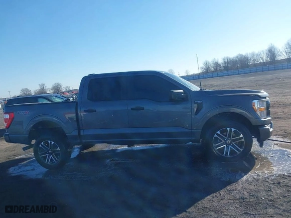 2022 Ford F-150 XL with VIN 1FTFW1E80NKE99701, listed as a IAAI auction lot 41621343 with 34,293 mi miles. Bid and sale history available at carsss.com. Image 13.