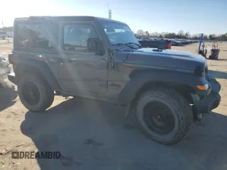 2022 Jeep Wrangler Sport with VIN 1C4HJXAG5NW235311, listed as a Copart auction lot 45044255 with 27,280 mi miles and Salvage title. Bid and sale history available at DreamBid. Image 4.