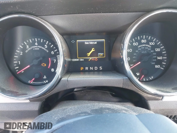 2015 Ford Mustang GT with VIN 1FA6P8CF1F5399913, listed as a IAAI auction lot 41687847 with 103,587 mi miles and . Bid and sale history available at DreamBid. Image 7.