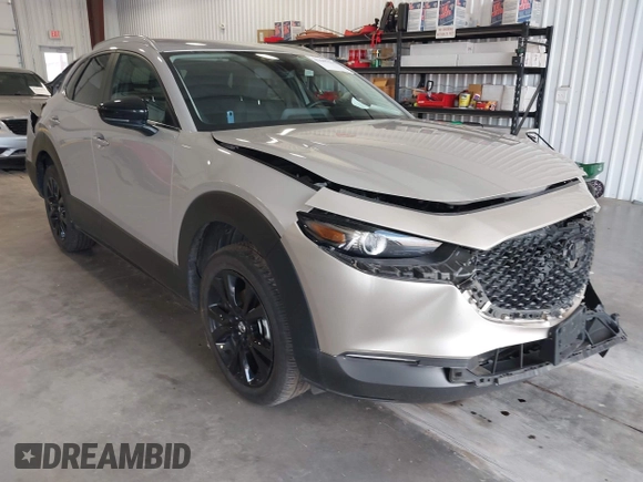 2024 Mazda CX-30 S Select Sport with VIN 3MVDMBBM0RM698491, listed as a IAAI auction lot 42609161 with 21,576 mi miles and . Bid and sale history available at DreamBid. Image 1.