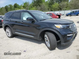 2023 Ford Explorer Platinum with VIN 1FM5K8HC8PGB47242, listed as a Copart auction lot 53545195 with 17,214 mi miles and Salvage title. Bid and sale history available at DreamBid. Image 4.