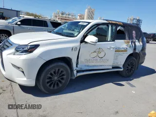 2020 Lexus GX with VIN JTJAM7BX0L5249365, listed as a Copart auction lot 48986615 with 47,860 mi miles and Salvage Title. Bid and sale history available at carsss.com. Image 1.