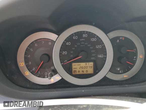2008 Toyota RAV4 Sport with VIN JTMBK32V286044362, listed as a Copart auction lot 50652635 with 260,079 mi miles and Salvage Title. Bid and sale history available at carsss.com. Image 9.