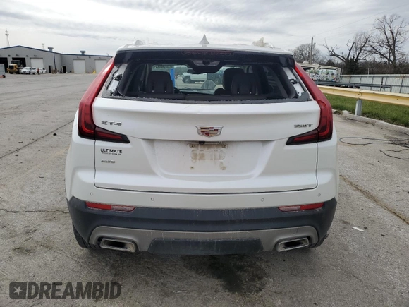 2020 Cadillac XT4 AWD Premium Luxury with VIN 1GYFZDR43LF029047, listed as a Copart auction lot 50190375 with 65,950 mi miles and Salvage title. Bid and sale history available at DreamBid. Image 6.