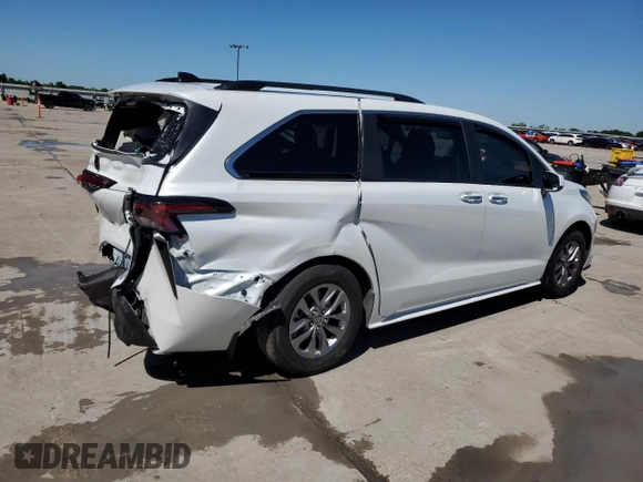 2023 Toyota Sienna XLE with VIN 5TDYRKEC9PS149506, listed as a Copart auction lot 54067675 with 25,841 mi miles and Salvage Title. Bid and sale history available at carsss.com. Image 3.