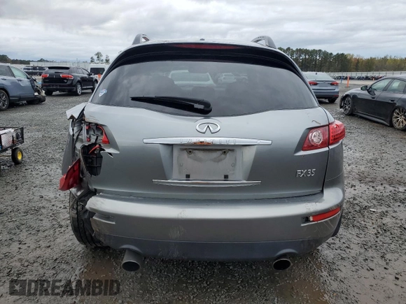 2006 Infiniti FX35 with VIN JNRAS08W06X206264, listed as a Copart auction lot 79612294 with 137,088 mi miles and Salvage Title. Bid and sale history available at carsss.com. Image 6.