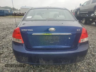 2008 Kia Spectra EX with VIN KNAFE122385539823, listed as a Copart auction lot 71399374 with 142,989 mi miles and Salvage Title. Bid and sale history available at carsss.com. Image 6.
