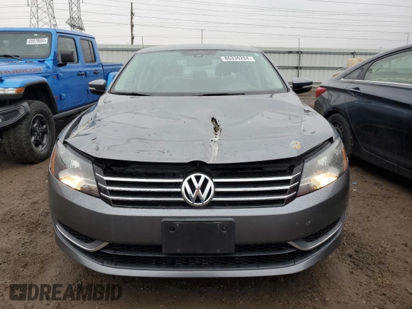 2014 Volkswagen Passat Wolfsburg Ed with VIN 1VWAS7A3XEC049810, listed as a Copart auction lot 86336284 with 81,024 mi miles and Salvage Title. Bid and sale history available at carsss.com. Image 5.