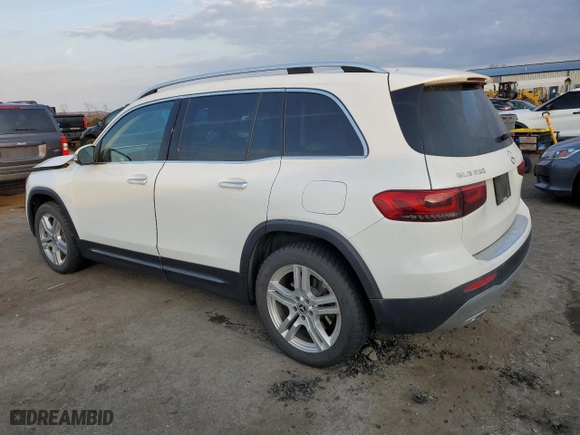 2020 Mercedes-Benz GLB with VIN W1N4M4HB5LW070803, listed as a Copart auction lot 48748615 with 57,499 mi miles and Salvage Title. Bid and sale history available at carsss.com. Image 2.