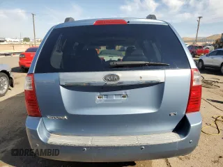 2007 Kia Sedona EX with VIN KNDMB233X76123907, listed as a Copart auction lot 75496494 with 263,694 mi miles and Salvage Title. Bid and sale history available at carsss.com. Image 6.