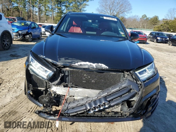 2019 Audi SQ5 Premium Plus with VIN WA1B4AFY0K2087030, listed as a Copart auction lot 37741814 with 46,986 mi miles and . Bid and sale history available at DreamBid. Image 5.