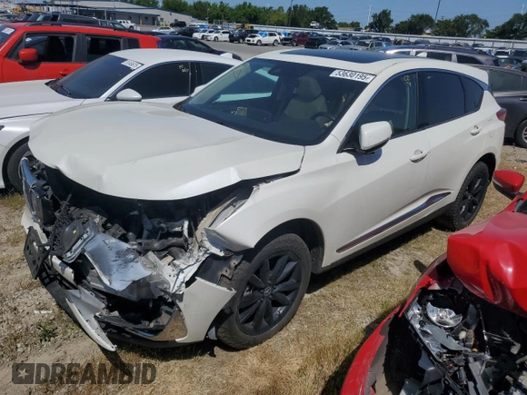 2019 Acura RDX with VIN 5J8TC2H31KL041576, listed as a Copart auction lot 53630195 with 75,325 mi miles and Salvage title. Bid and sale history available at DreamBid. Image 1.