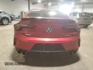 2023 Acura TLX Type S with VIN 19UUB7F06PA003888, listed as a Copart auction lot 45701425 with 4,368 mi miles and Salvage Title. Bid and sale history available at carsss.com. Image 6.
