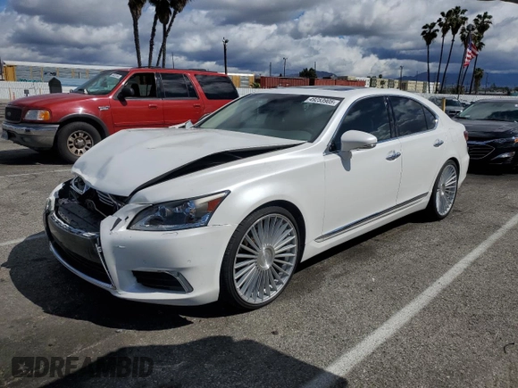 2017 Lexus LS 460 with VIN JTHBL5EF7H5146810, listed as a Copart auction lot 49253905 with 71,518 mi miles and Salvage title. Bid and sale history available at DreamBid. Image 1.