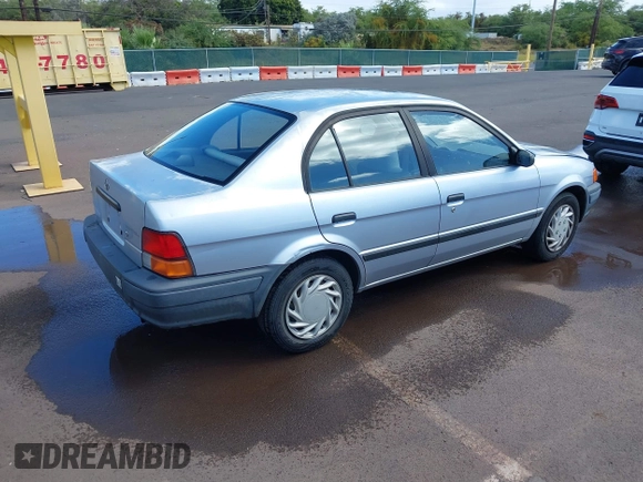 1997 Toyota Tercel DX z VIN JT2BC52L3V0242284, wystawiony jako IAAI lot #41736573 z przebiegiem 65 264 mil mil oraz . Historia ofert i sprzedaży dostępna na DreamBid. Obrazek 4.