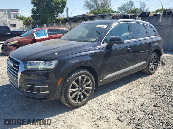 2017 Audi Q7 Premium Plus with VIN WA1LAAF74HD031710, listed as a Copart auction lot 52787805 with 57,298 mi miles and Salvage Title. Bid and sale history available at DreamBid. Image 1.