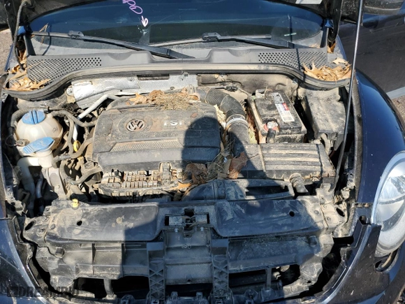 2017 Volkswagen Beetle 1.8T Fleet with VIN 3VWF17AT7HM615904, listed as a Copart auction lot 87484854 with 103,986 mi miles and Salvage Title. Bid and sale history available at carsss.com. Image 11.