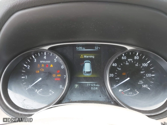 2015 Nissan Rogue SL with VIN 5N1AT2MV8FC903688, listed as a IAAI auction lot 41548493 with 77,123 mi miles. Bid and sale history available at carsss.com. Image 7.