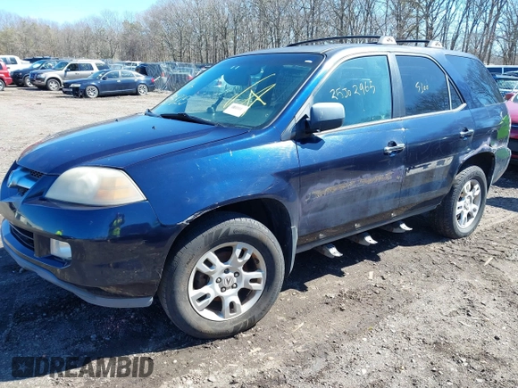 2004 Acura MDX Touring Pkg with VIN 2HNYD186X4H515704, listed as a IAAI auction lot 41851825 with 999,999 mi miles. Bid and sale history available at carsss.com. Image 2.