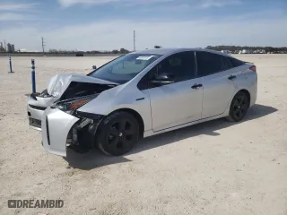 2022 Toyota Prius L Eco with VIN JTDKAMFU5N3169248, listed as a Copart auction lot 48997015 with 46,266 mi miles and Salvage Title. Bid and sale history available at carsss.com. Image 1.
