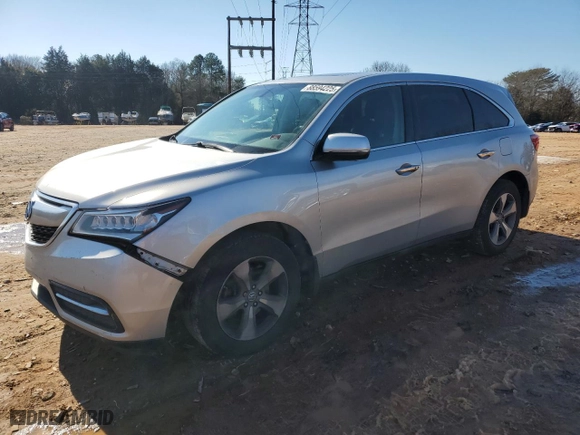 2015 Acura MDX with VIN 5FRYD3H2XFB007206, listed as a Copart auction lot 88594225 with 137,537 mi miles and Salvage Title. Bid and sale history available at carsss.com. Image 1.