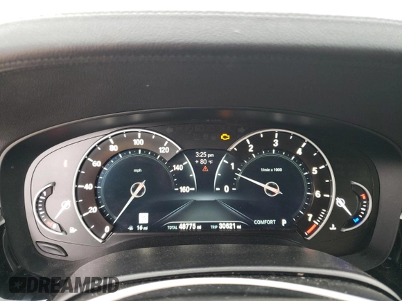 2018 BMW 5 Series 540i with VIN WBAJE5C52JWA95427, listed as a Copart auction lot 50937615 with 48,775 mi miles and Salvage Title. Bid and sale history available at carsss.com. Image 9.