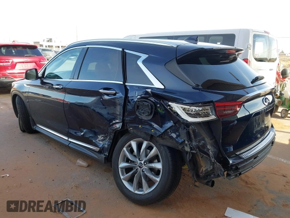 2019 Infiniti QX50 LUXE with VIN 3PCAJ5M19KF145236, listed as a IAAI auction lot 41783512 with 95,206 mi miles. Bid and sale history available at carsss.com. Image 3.