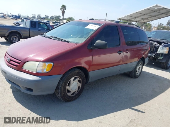 2001 Toyota Sienna LE z VIN 4T3ZF13C81U368893, wystawiony jako IAAI lot #42066467 z przebiegiem 137 727 mil mil oraz . Historia ofert i sprzedaży dostępna na DreamBid. Obrazek 2.