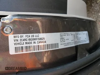 2022 Chrysler Pacifica Touring L with VIN 2C4RC1BG8NR158629, listed as a Copart auction lot 58541395 with 76,544 mi miles and Salvage title. Bid and sale history available at DreamBid. Image 13.