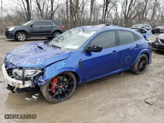 2019 Honda Civic Type R Touring with VIN SHHFK8G7XKU202594, listed as a Copart auction lot 44948745 with 56,583 mi miles and Salvage Title. Bid and sale history available at carsss.com. Image 1.