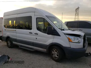 2015 Ford Transit Passenger XL with VIN 1FBAX2XGXFKA32115, listed as a Copart auction lot 87395664 with 123,749 mi miles and Salvage Title. Bid and sale history available at carsss.com. Image 4.